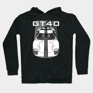 Ford GT40-white Hoodie